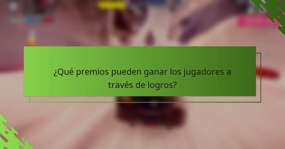 ¿Qué premios pueden ganar los jugadores a través de logros?